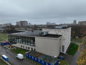 Большой концертный зал. Мозаика на заднем фасаде